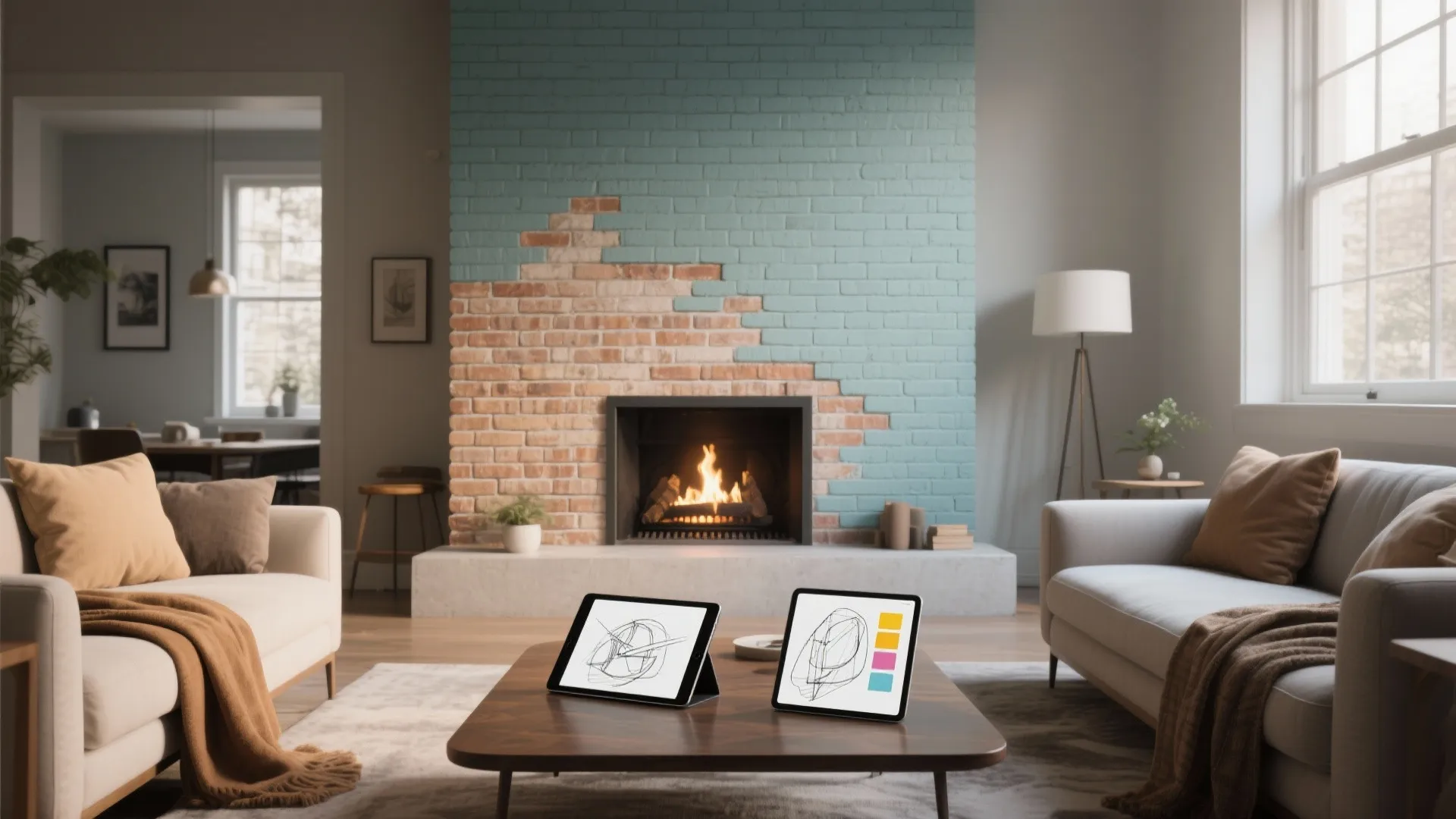 3. Accent walls and interior brick ideas