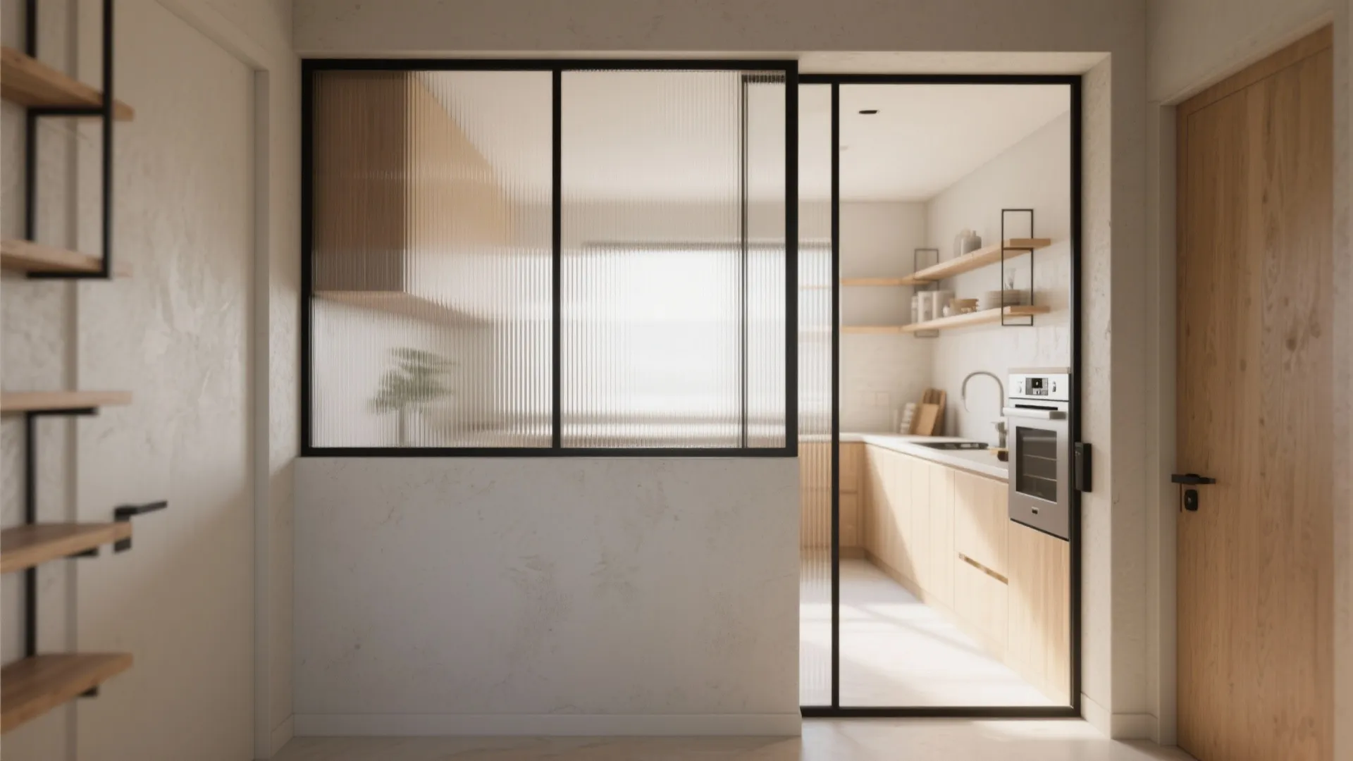 Interior Glass Walls to Borrow Light