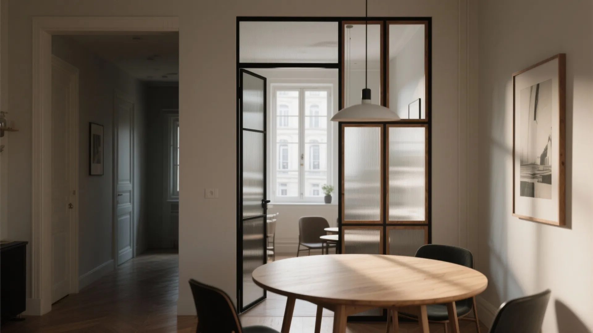 Add interior glazing to borrow light