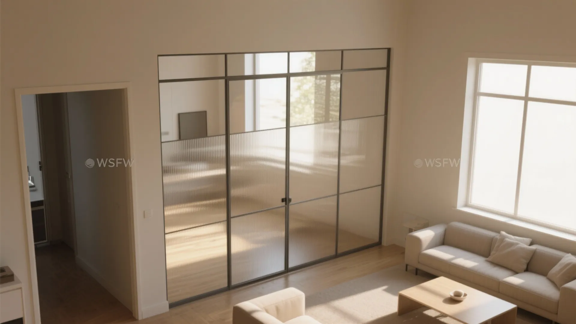 Borrowed Light with Interior Glazing