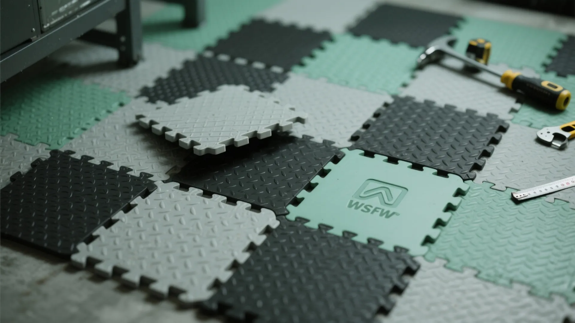 5. Interlocking Rubber or PVC Tiles