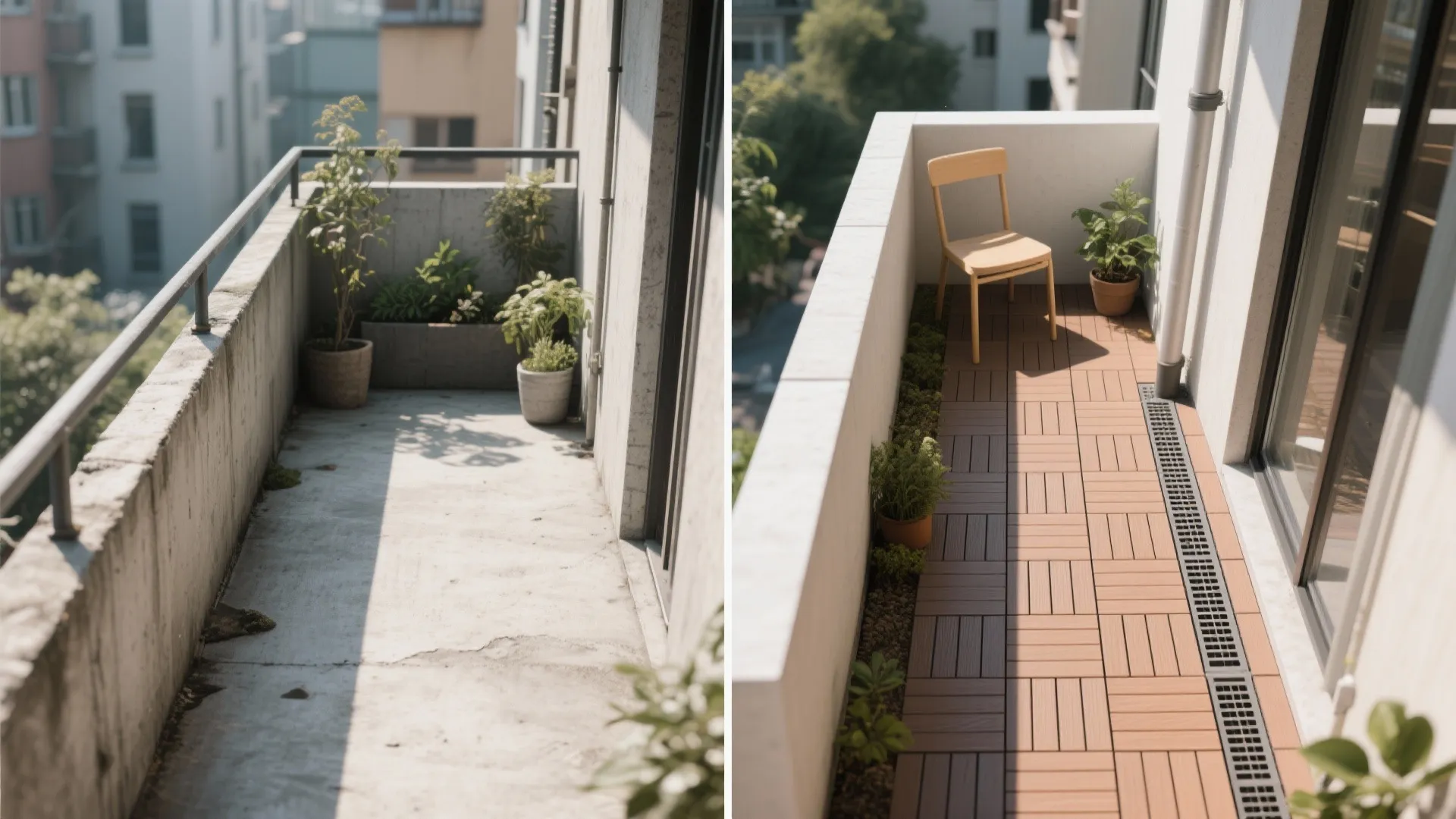 Interlocking deck tiles for quick, reversible upgrades