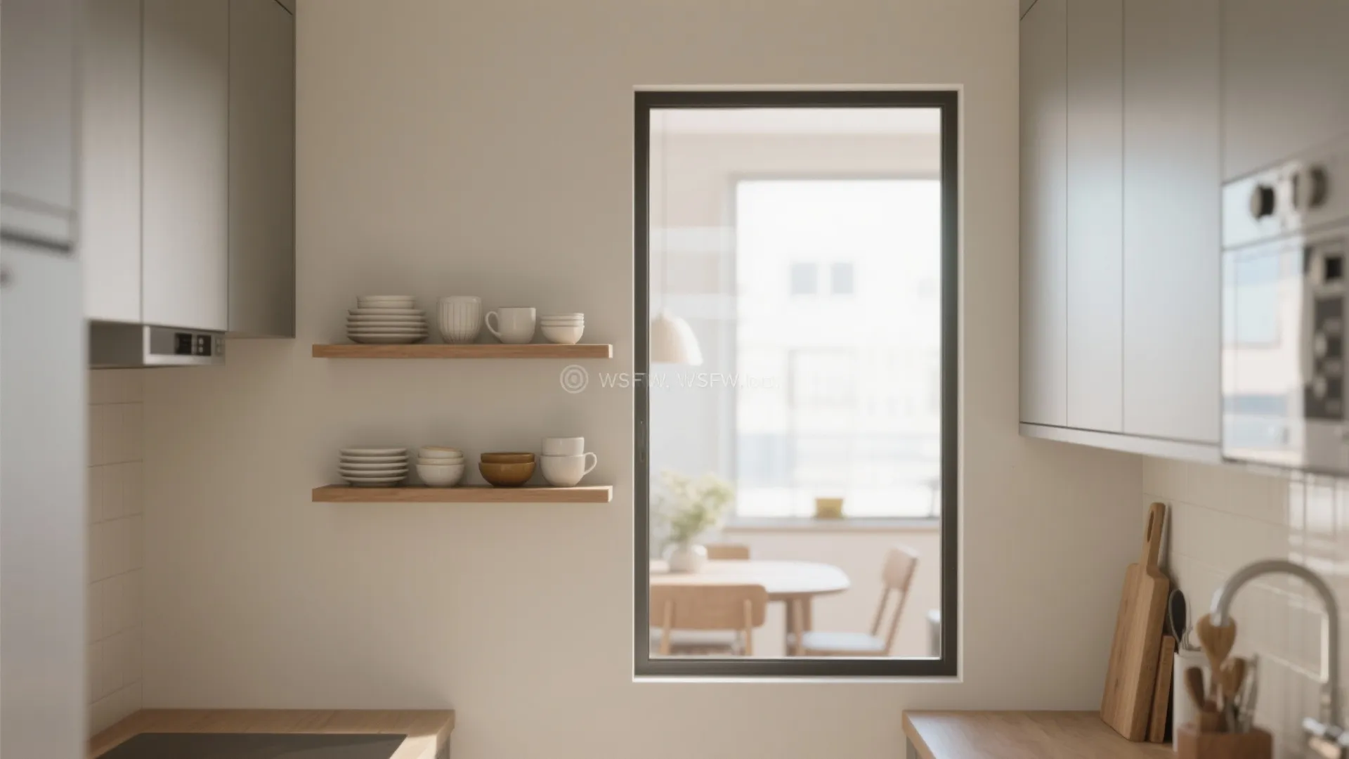 Borrowed Light: Open Shelving and Internal Windows