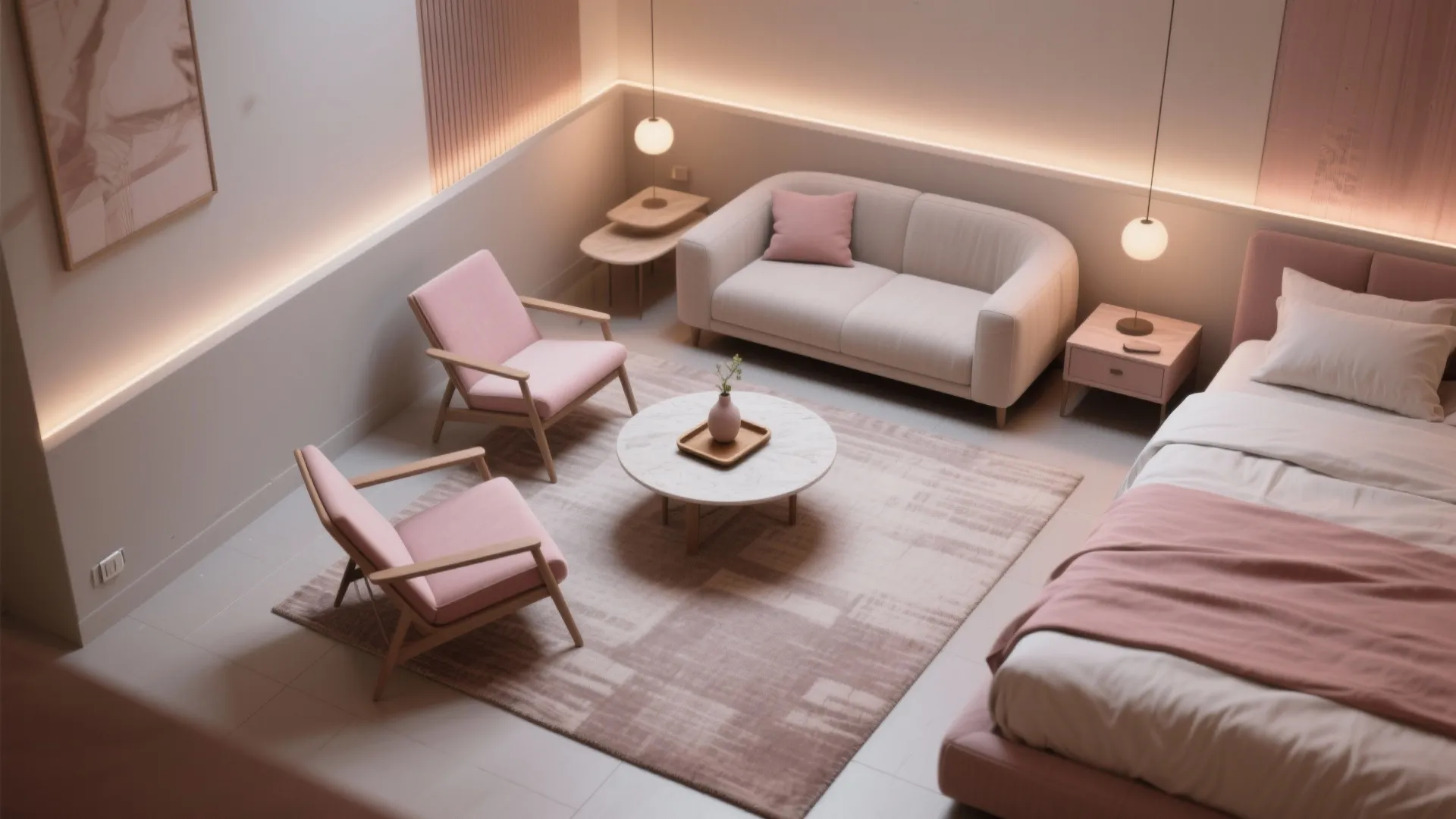 Furniture Layout that Invites Closeness