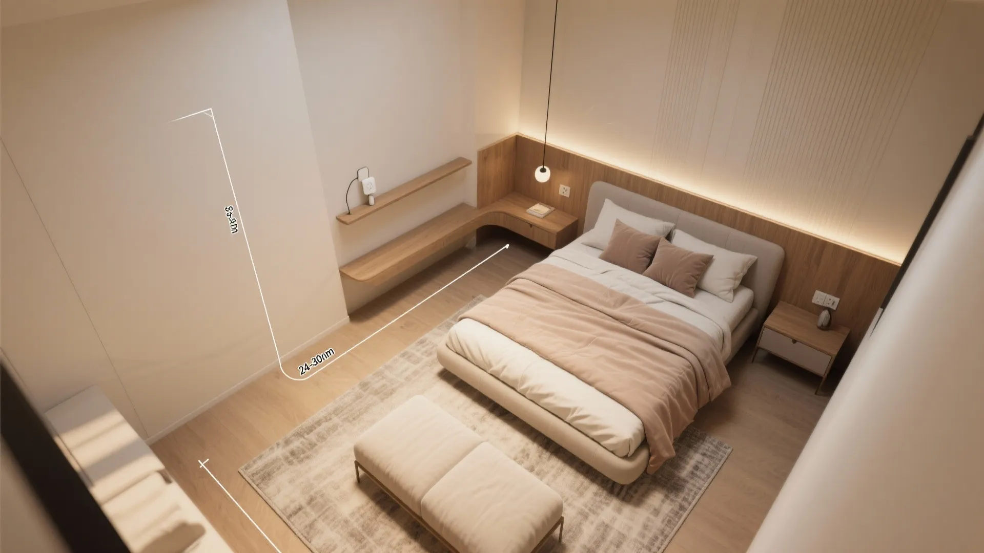 Intimate Layouts: Clear Bed Pathways and Cozy Nooks