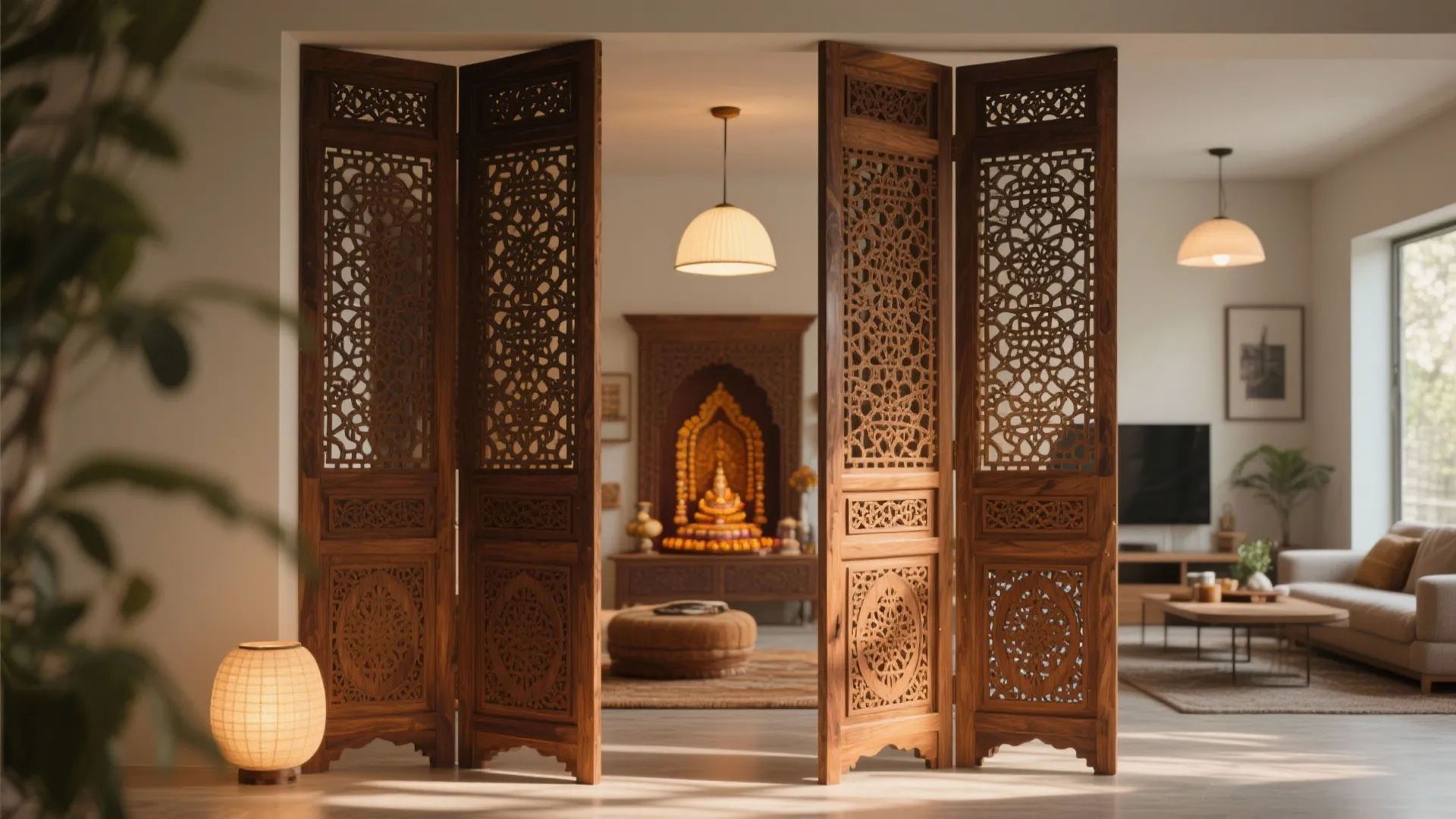 Intricate Jaali Panels for Dividers