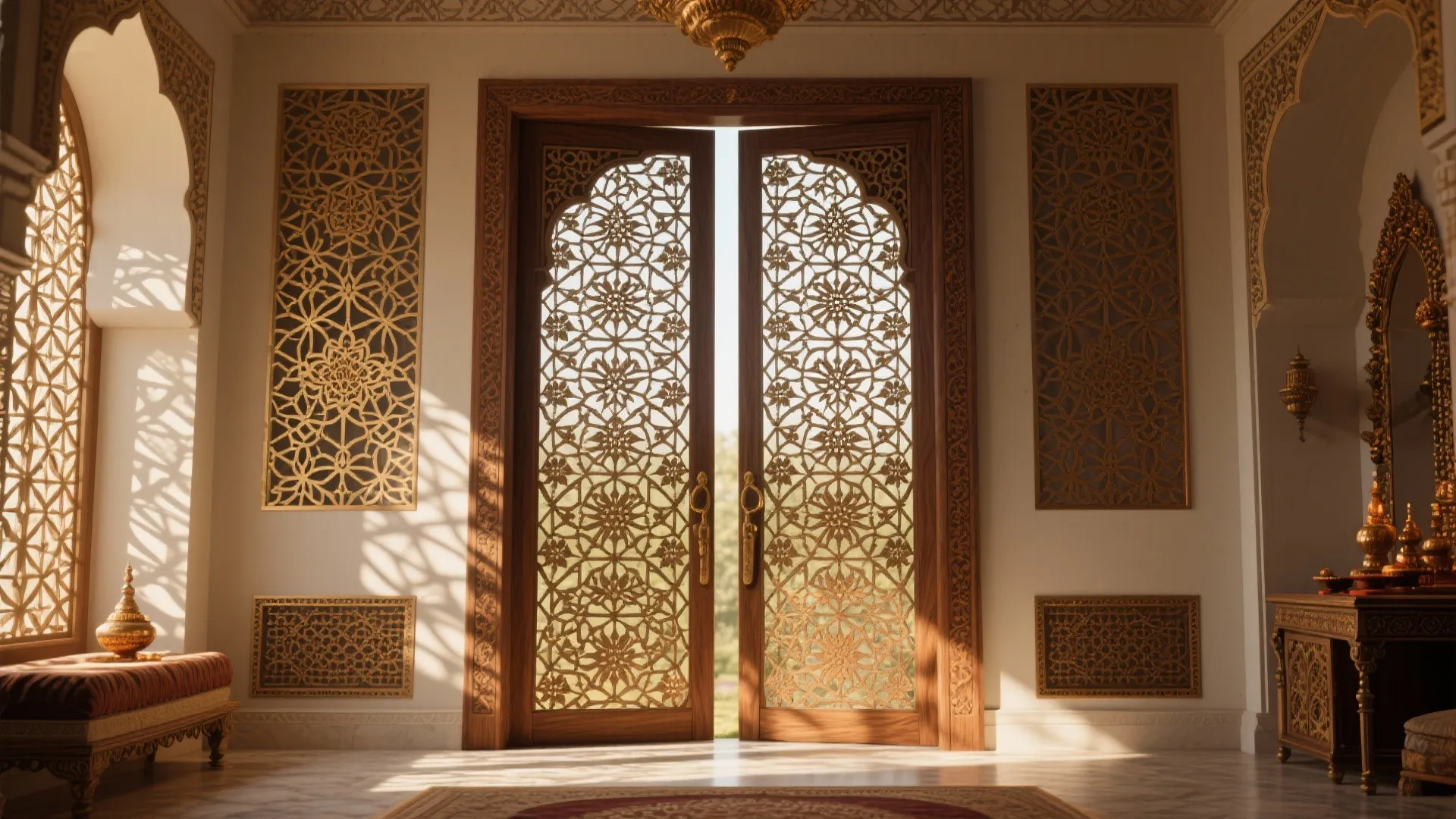 Intricate Jaali Panels
