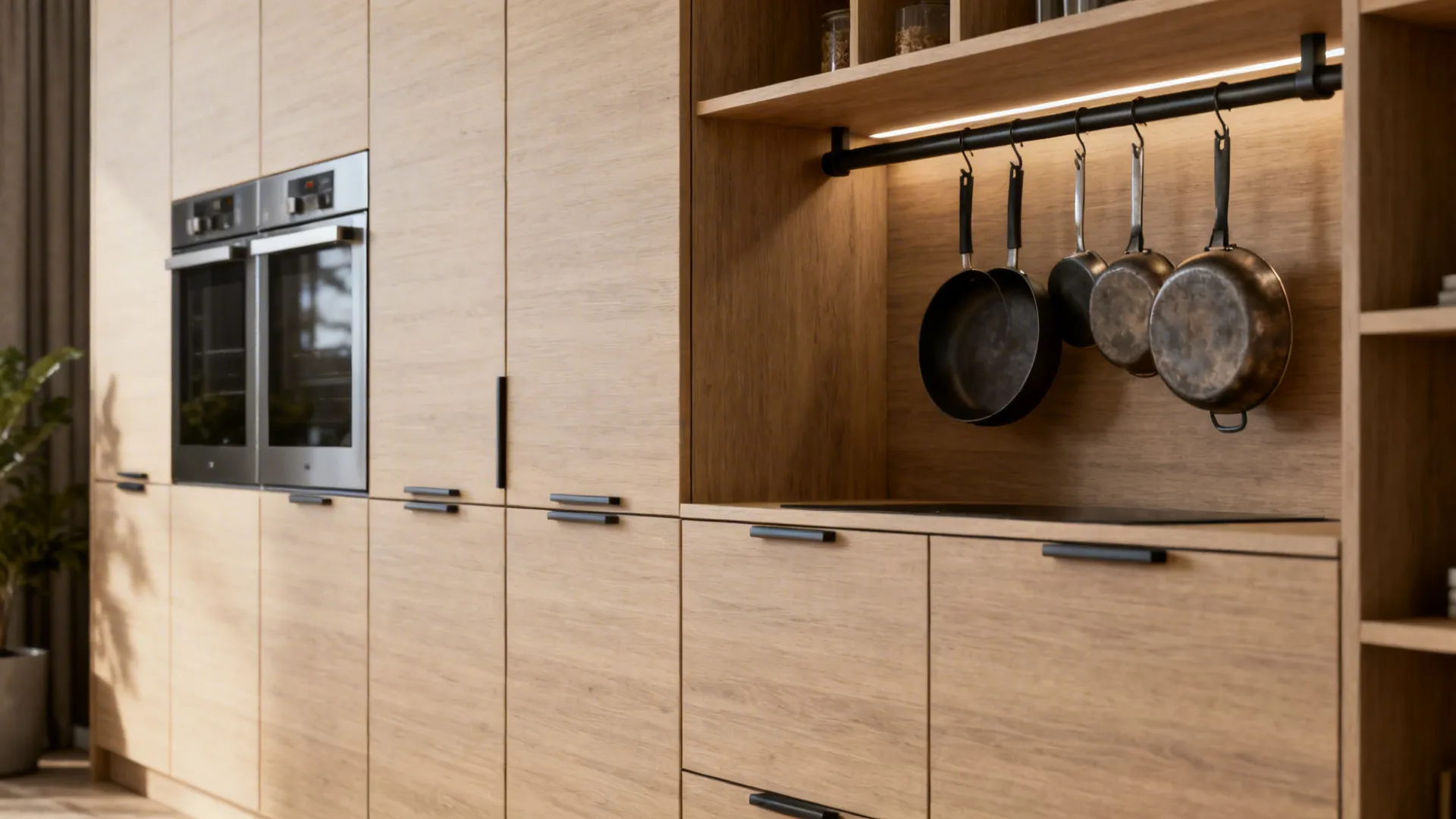 1. Invisible kitchen—blend with cabinetry