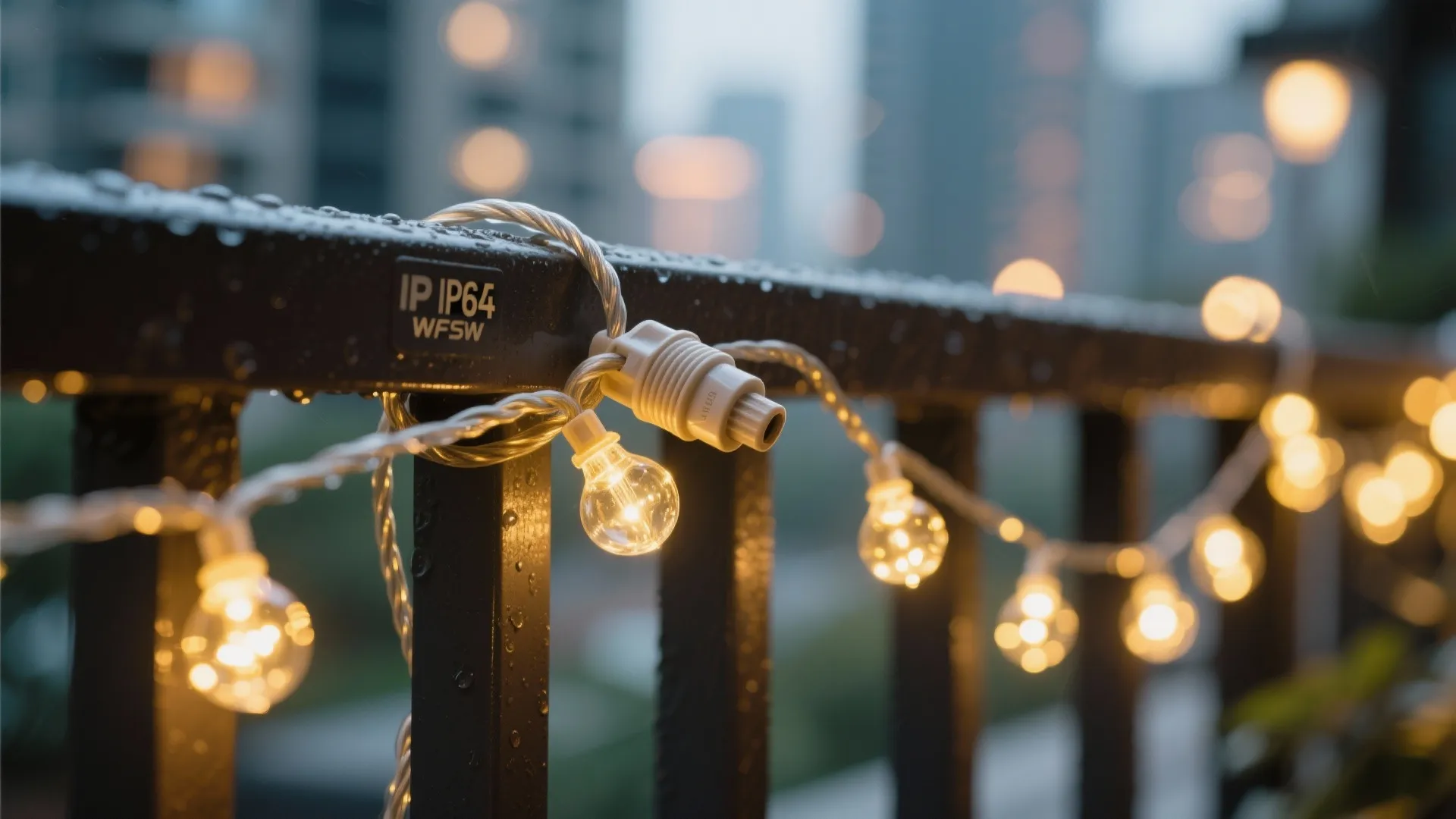 Façade and balcony sparkle: safe outdoor glow