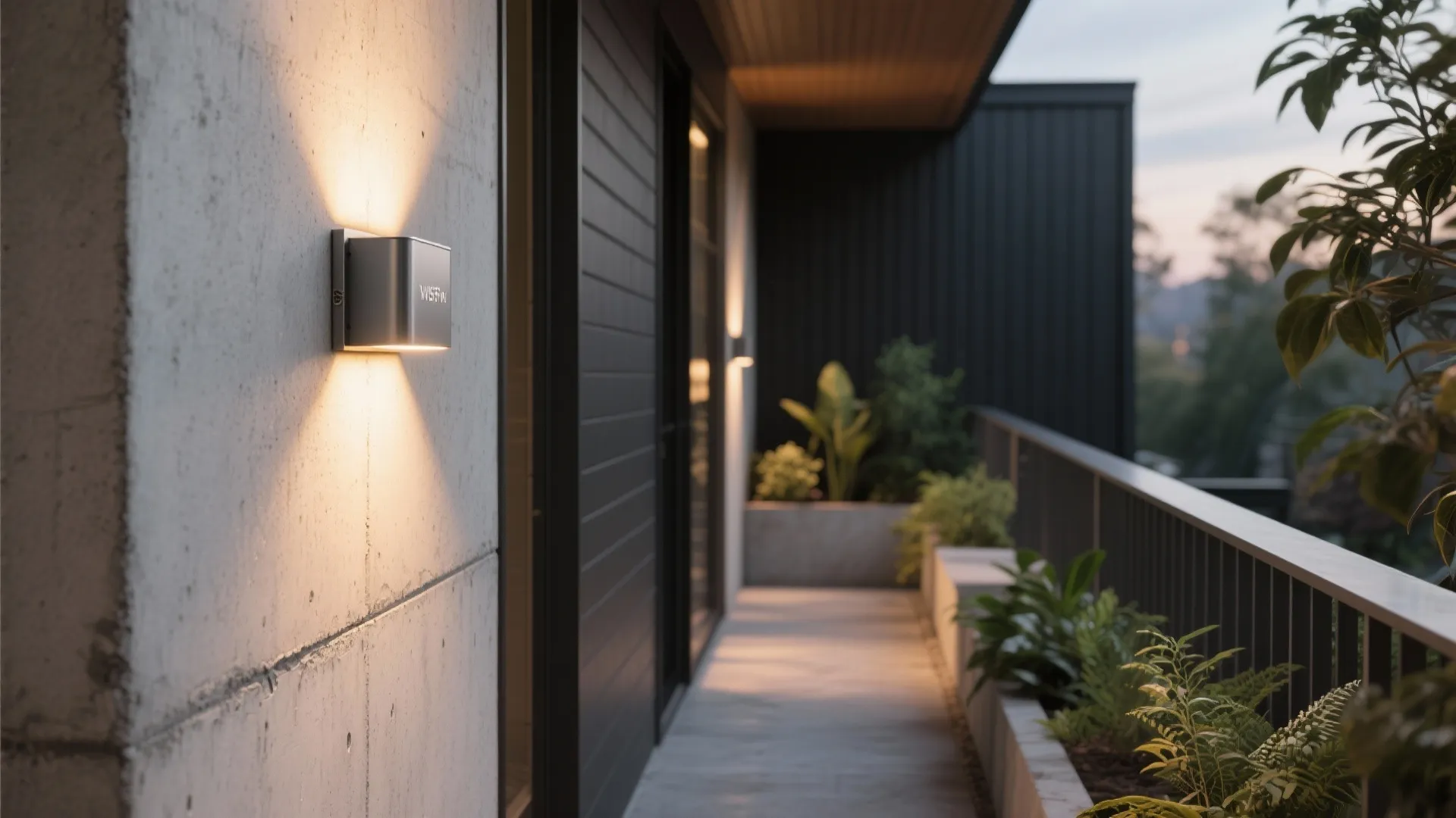 Warm LED sconces with full-sealed IP66 housings