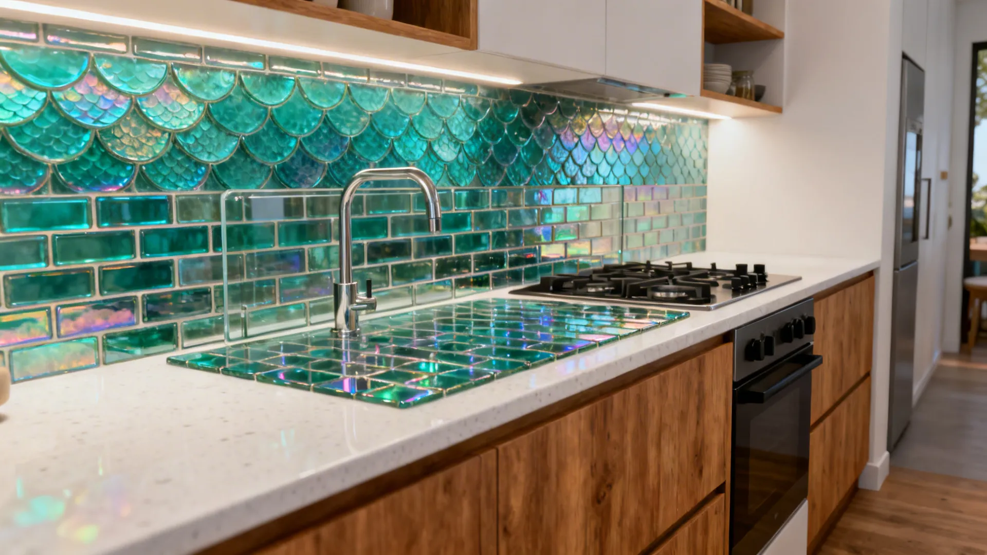 5 Glass Tile Ideas for Kitchen Backsplash