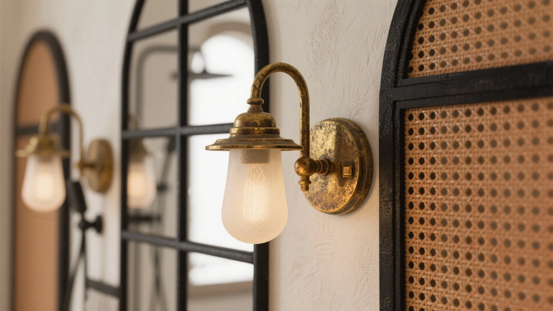 Black Iron, Brass, and Cane: Material Mix with Latin Flair