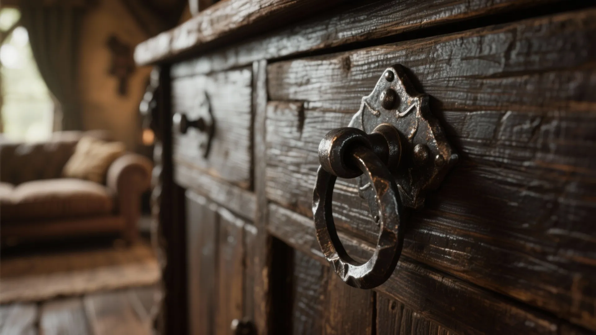 7. Iron Hardware Accents