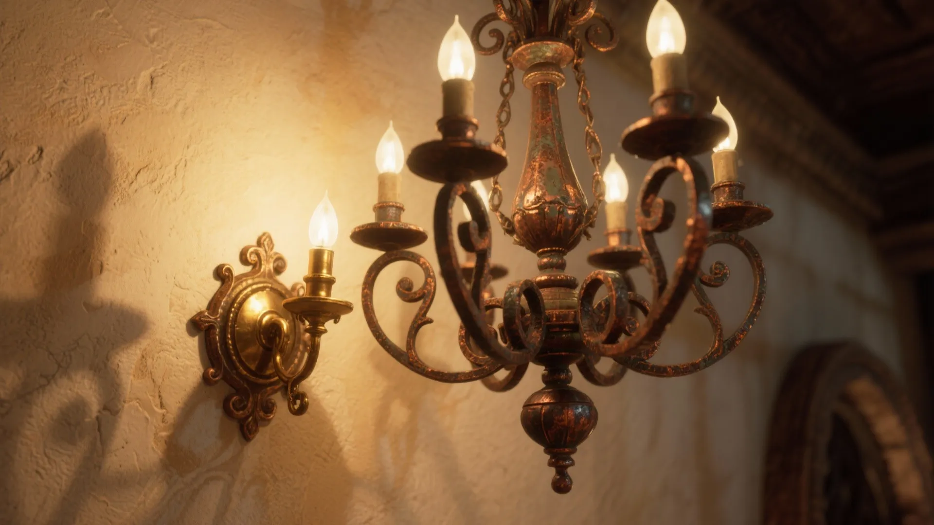 5. Ironwork and artisan lighting