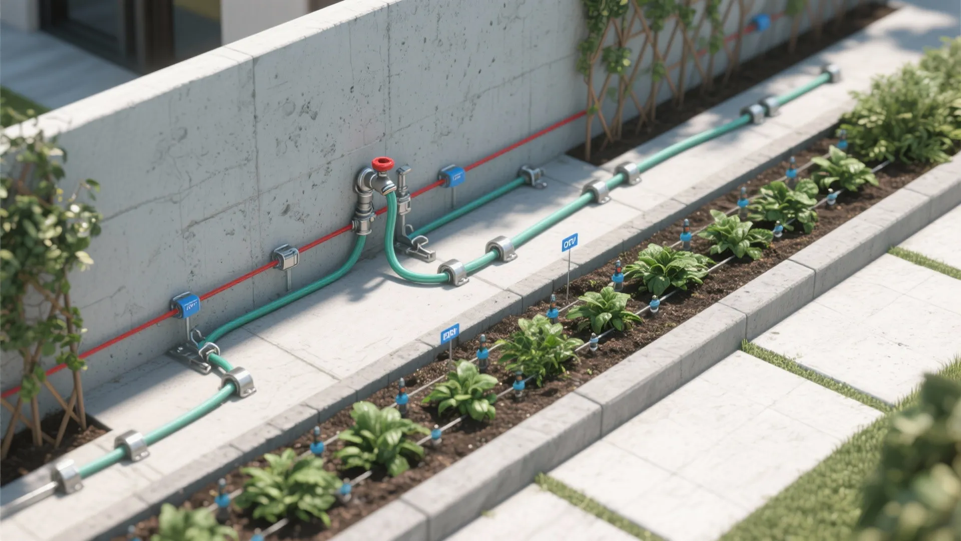 Tip 2: Green screens and planter-led walls