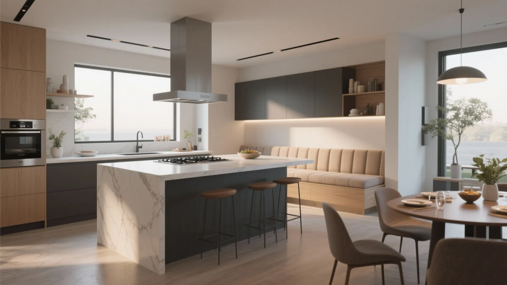 10. Banquette + Island Combo