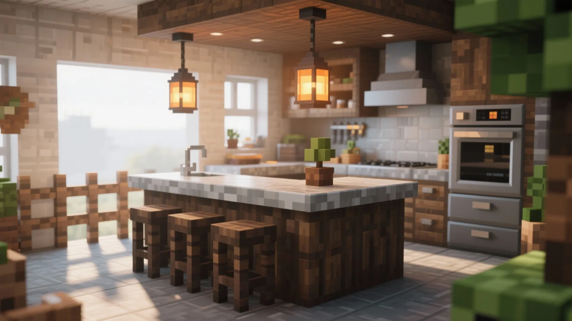 3. Island Kitchen with Bar Seating