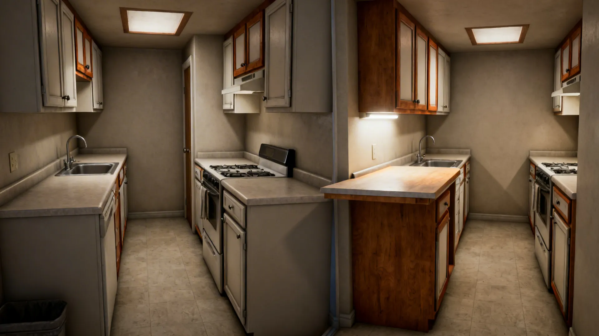 5) Compact Islands and Slide-In Dining