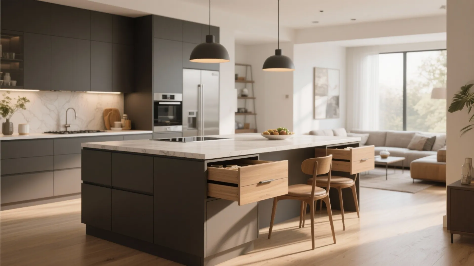 7. Island with Built-in Storage