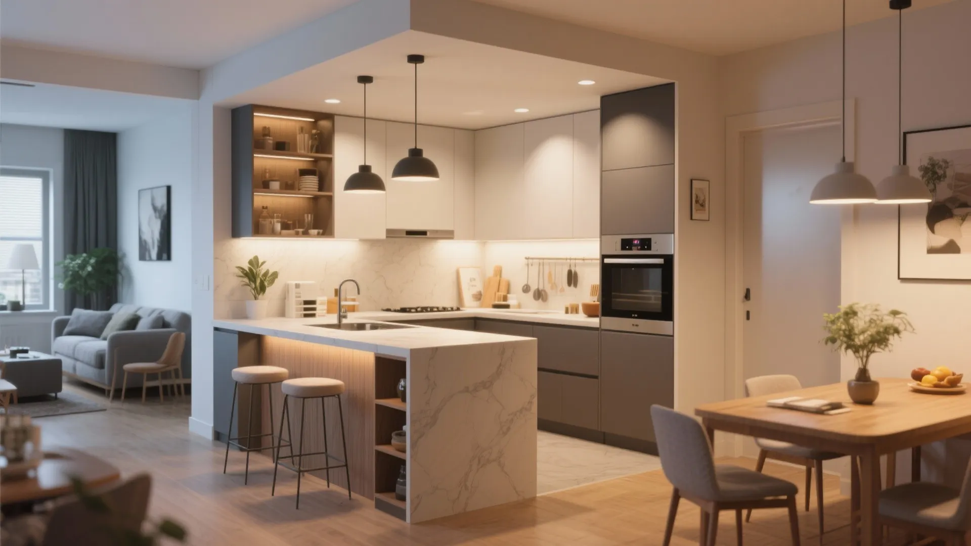 Island Counter Partition