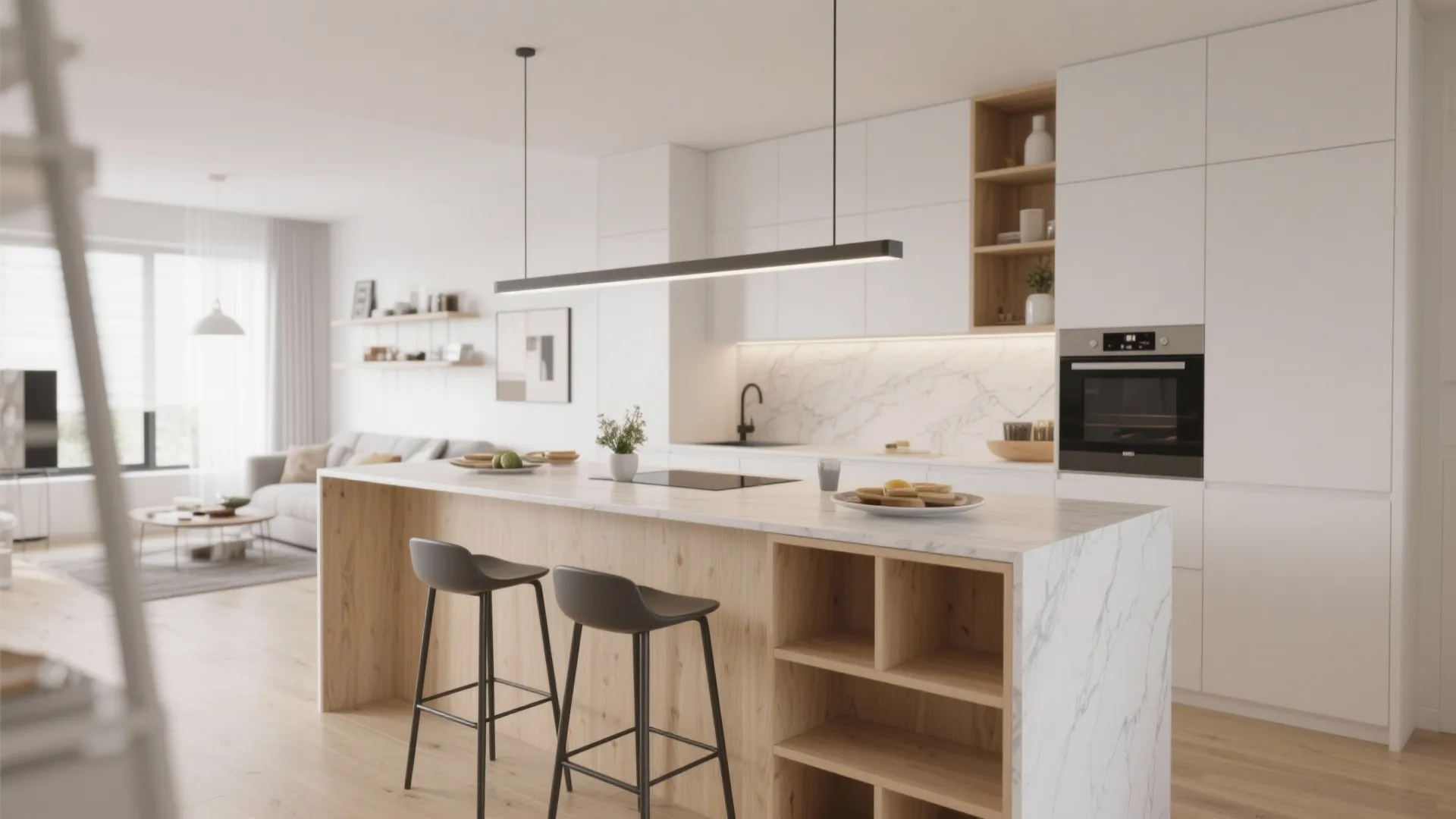 5. Island That Doubles as Dining