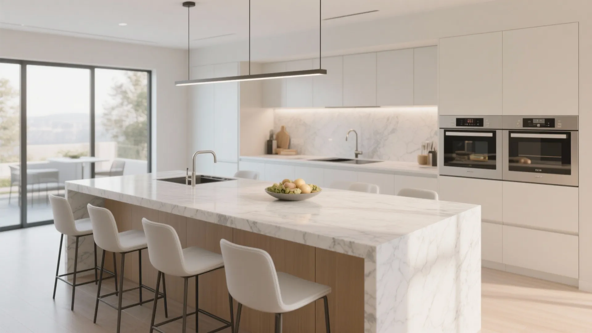 3. Kitchen Island as Dining Table