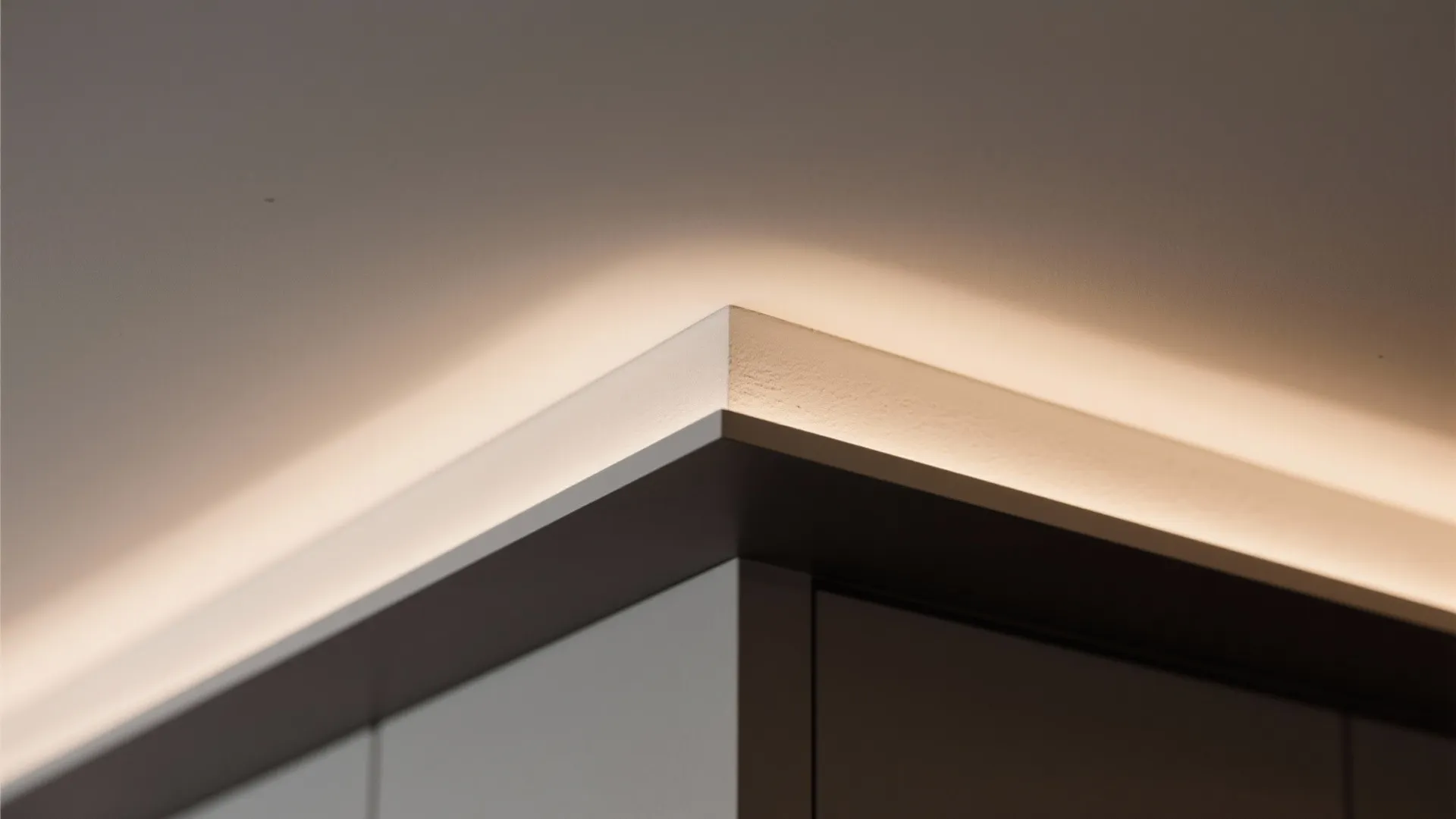 Floating Ceiling Island with Backlighting