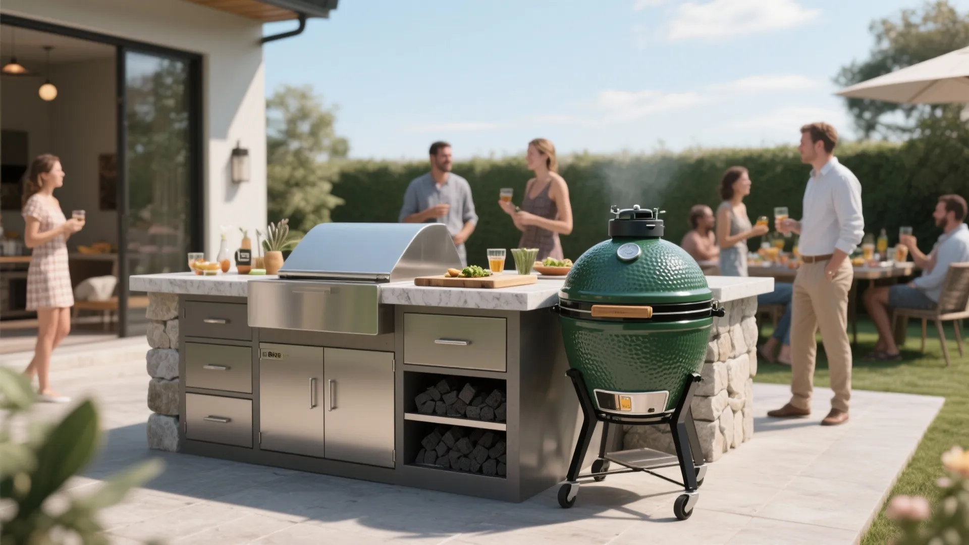 2. Island Unit with Integrated Storage