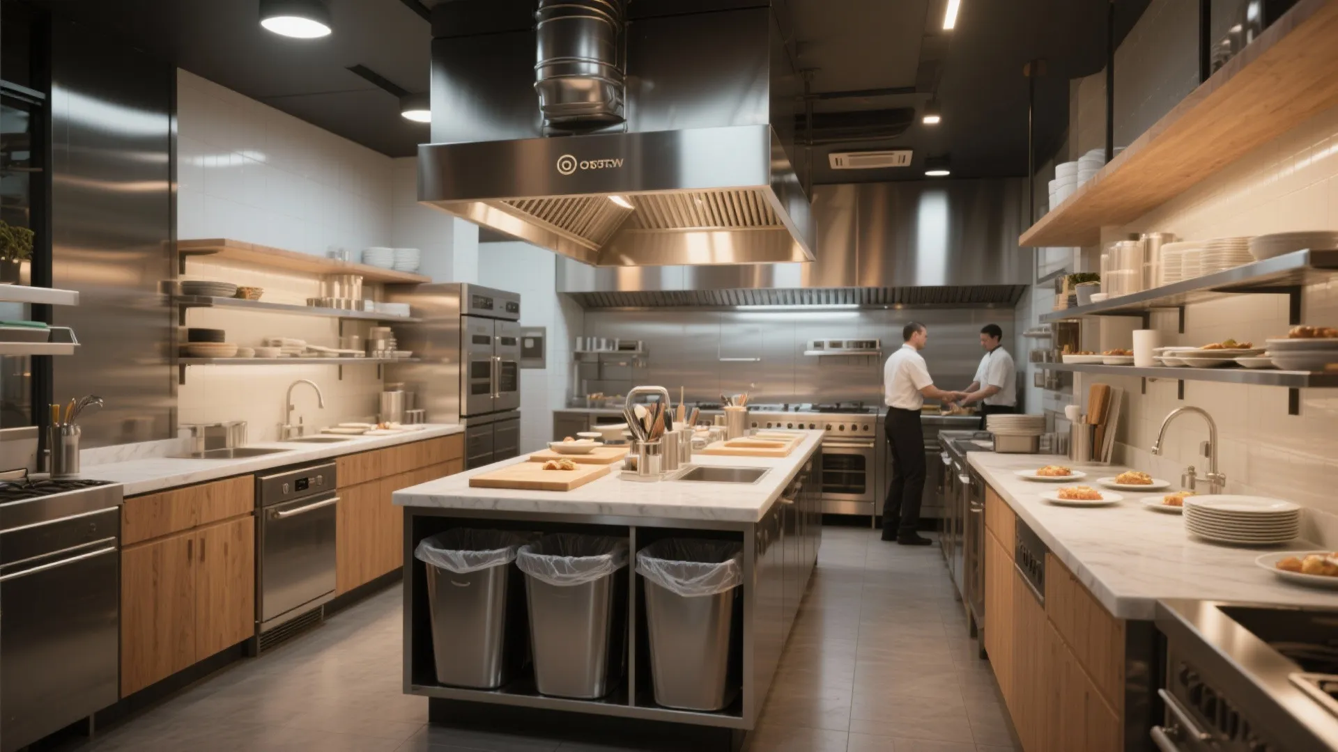 4. Island Prep with Integrated Waste