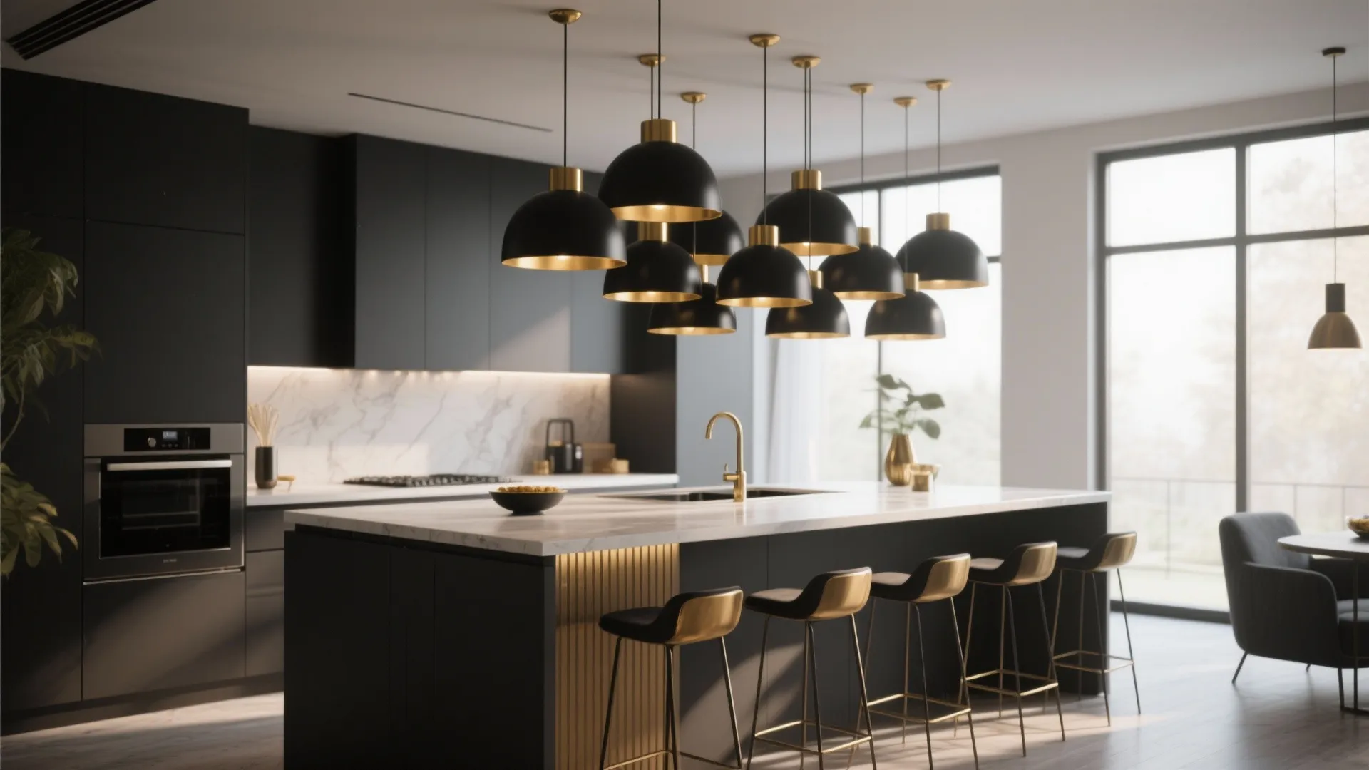 5. Statement Lighting over Islands