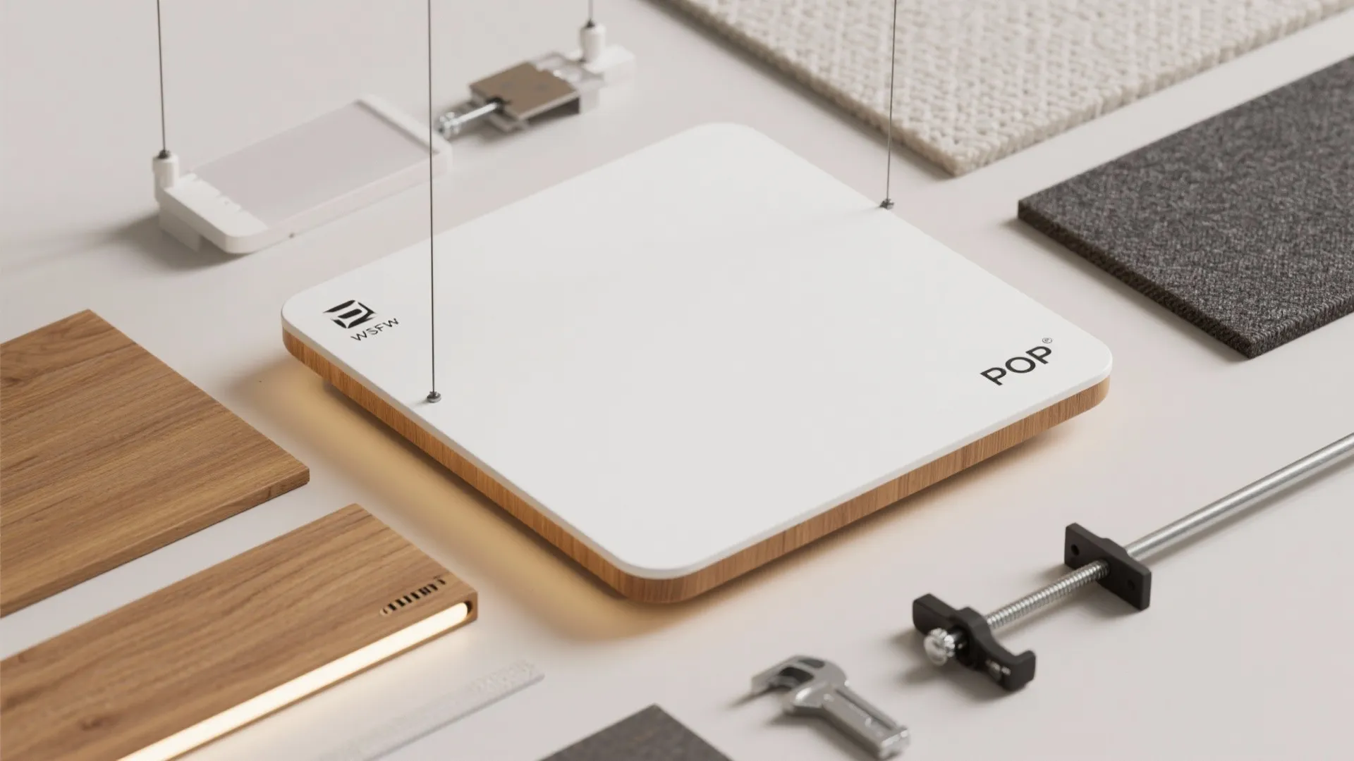 Floating Island Ceiling Over the Sofa Zone