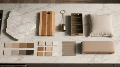 Neutral Kitchen Materials Palette Inspiration