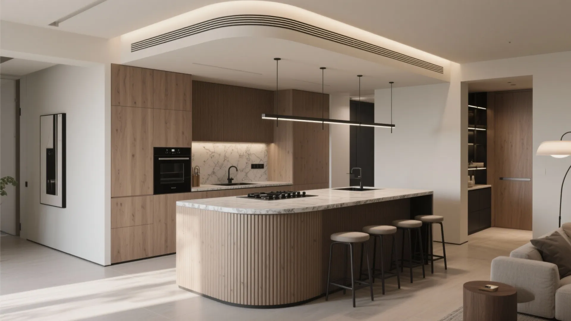 Island or Peninsula as the “Soft Partition”