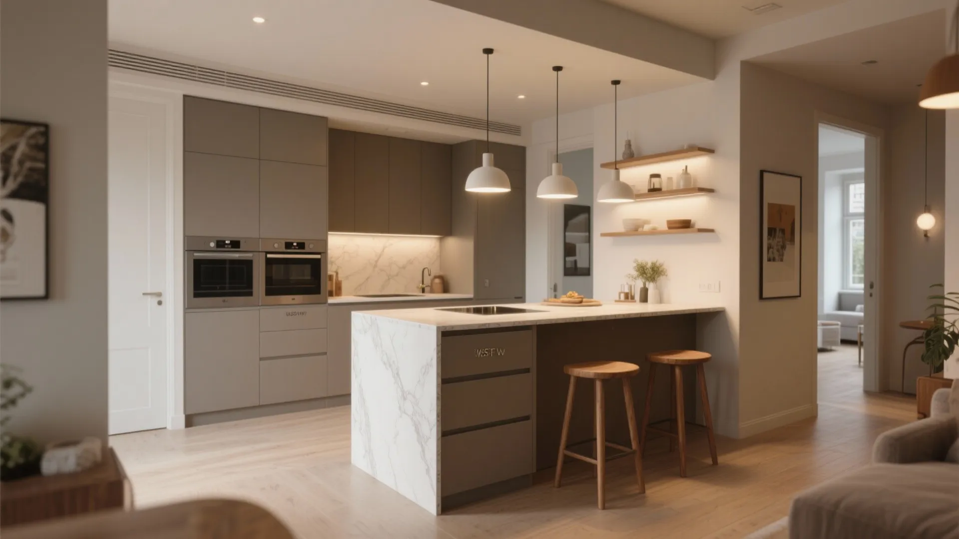 Island as Social Hub (or Peninsula in Tight Plans)