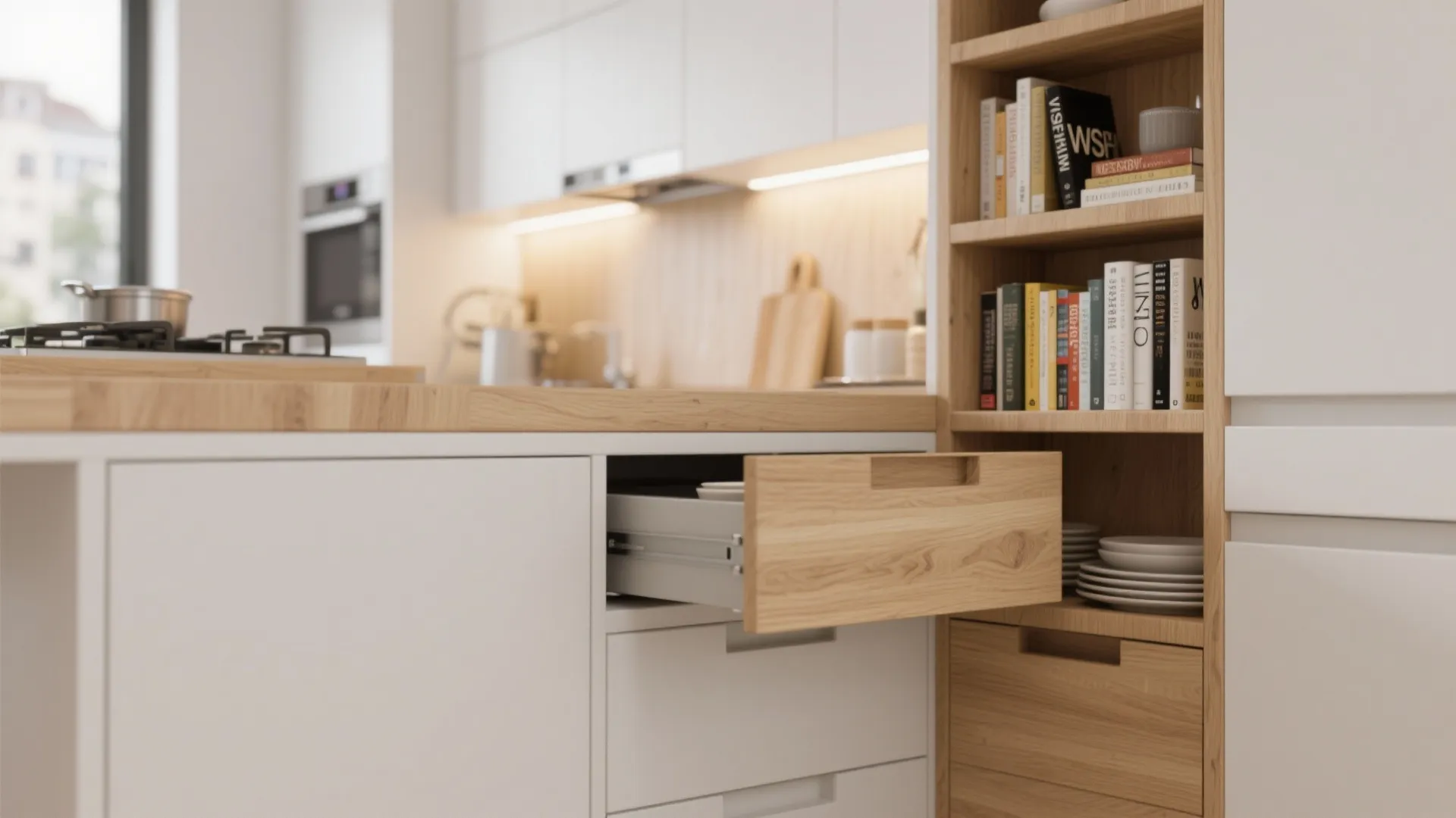 1. Multifunctional Island with Storage