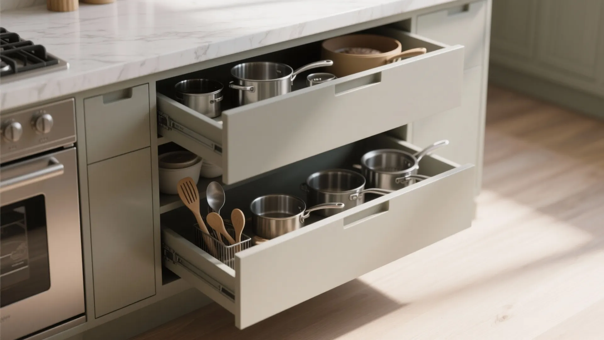 4. Built-In Storage Beneath
