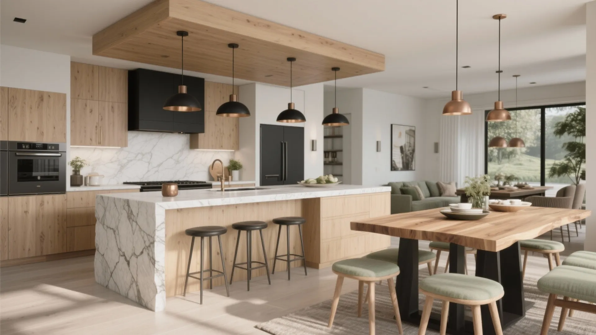 Island-Table Hybrid for Flexible Entertaining