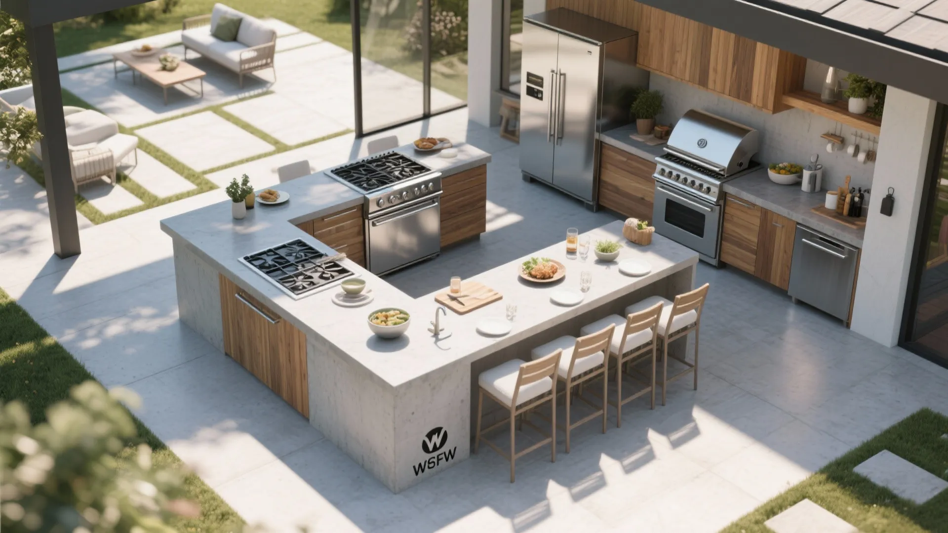 3. Island‑Focused Layout — Entertaining powerhouse