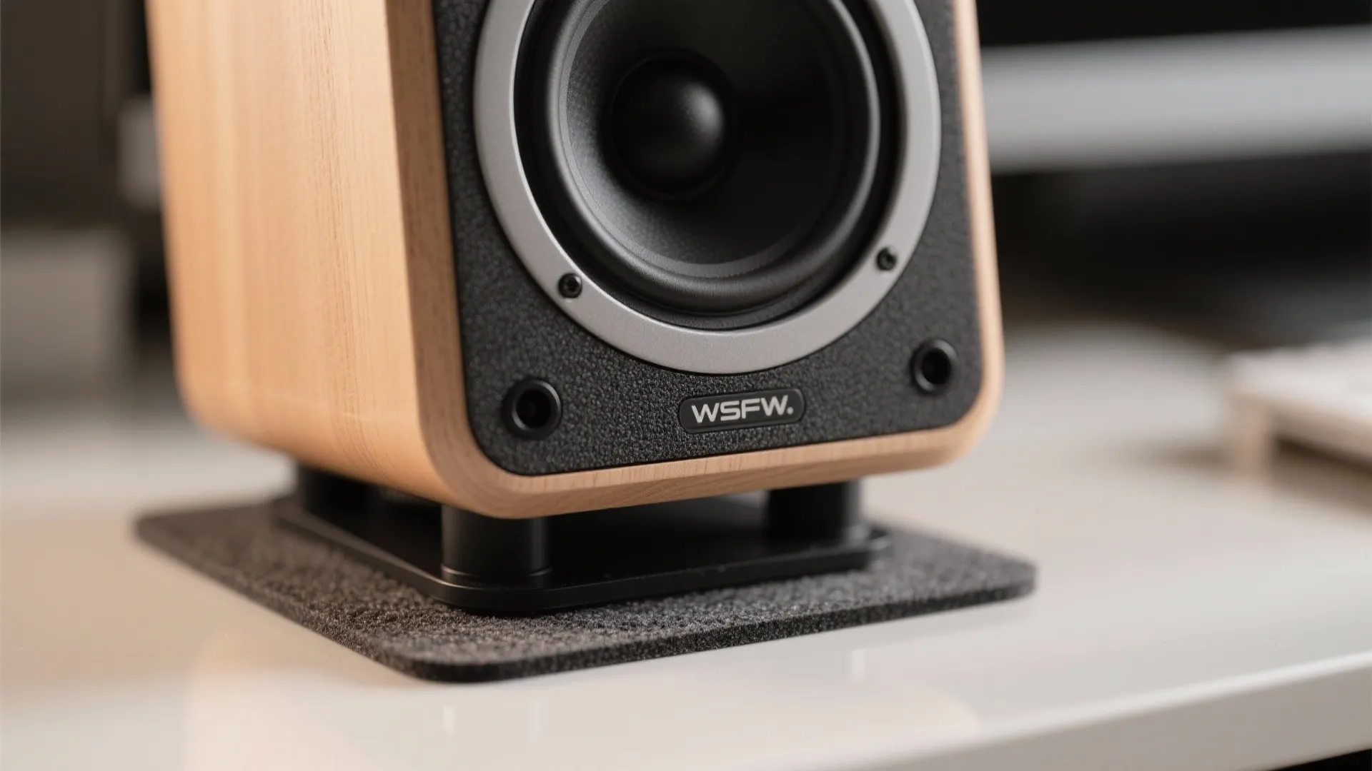 2) Nearfield bookshelf speakers on isolation stands