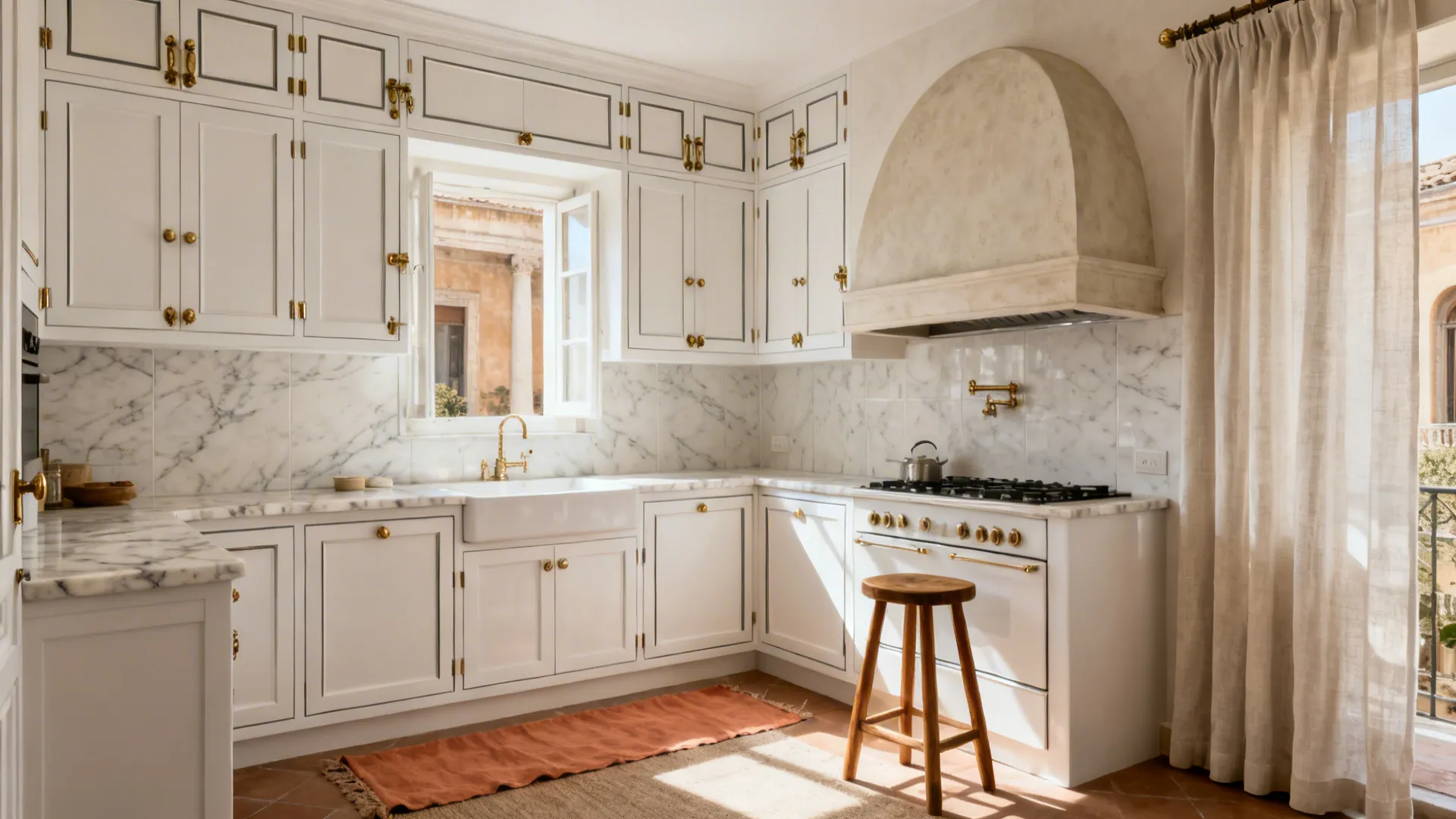 5 Italian White Classic Kitchen Design Ideas