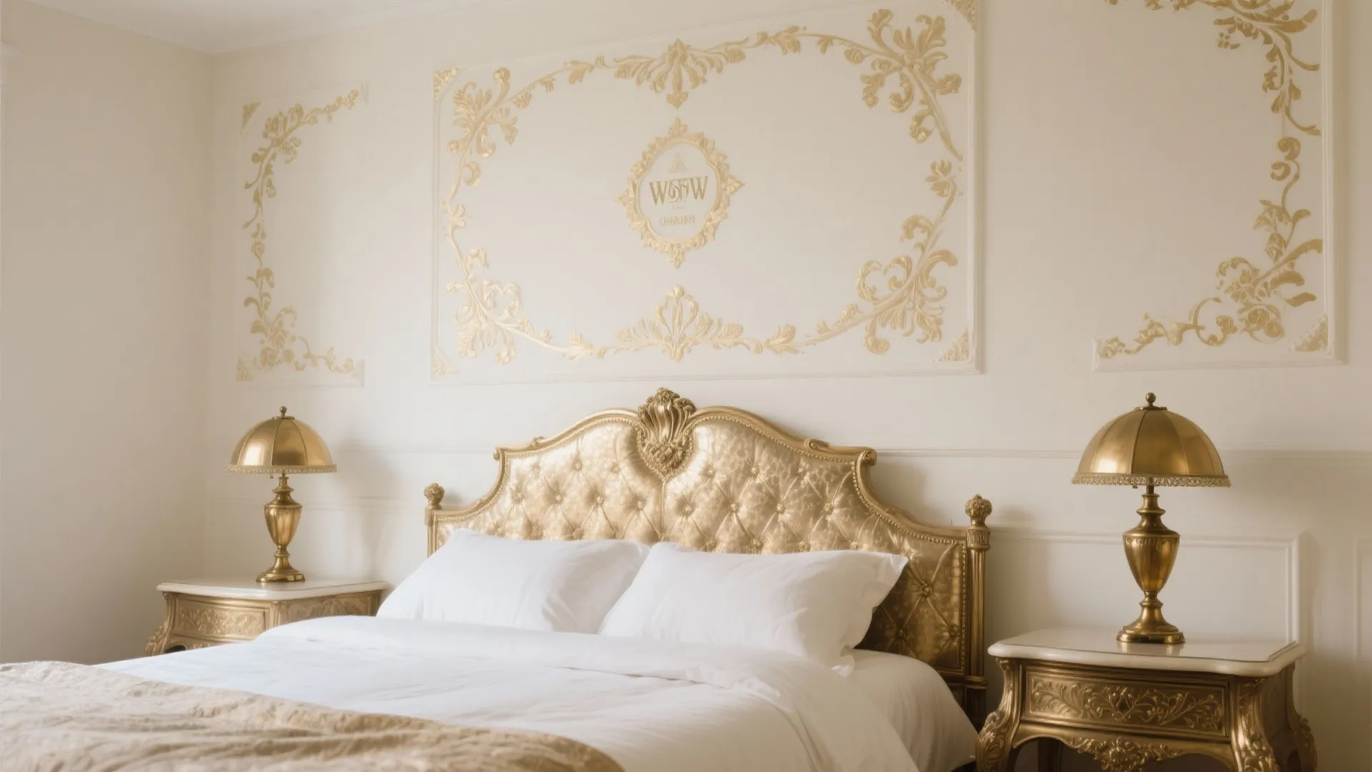 Ivory and Gold Accents