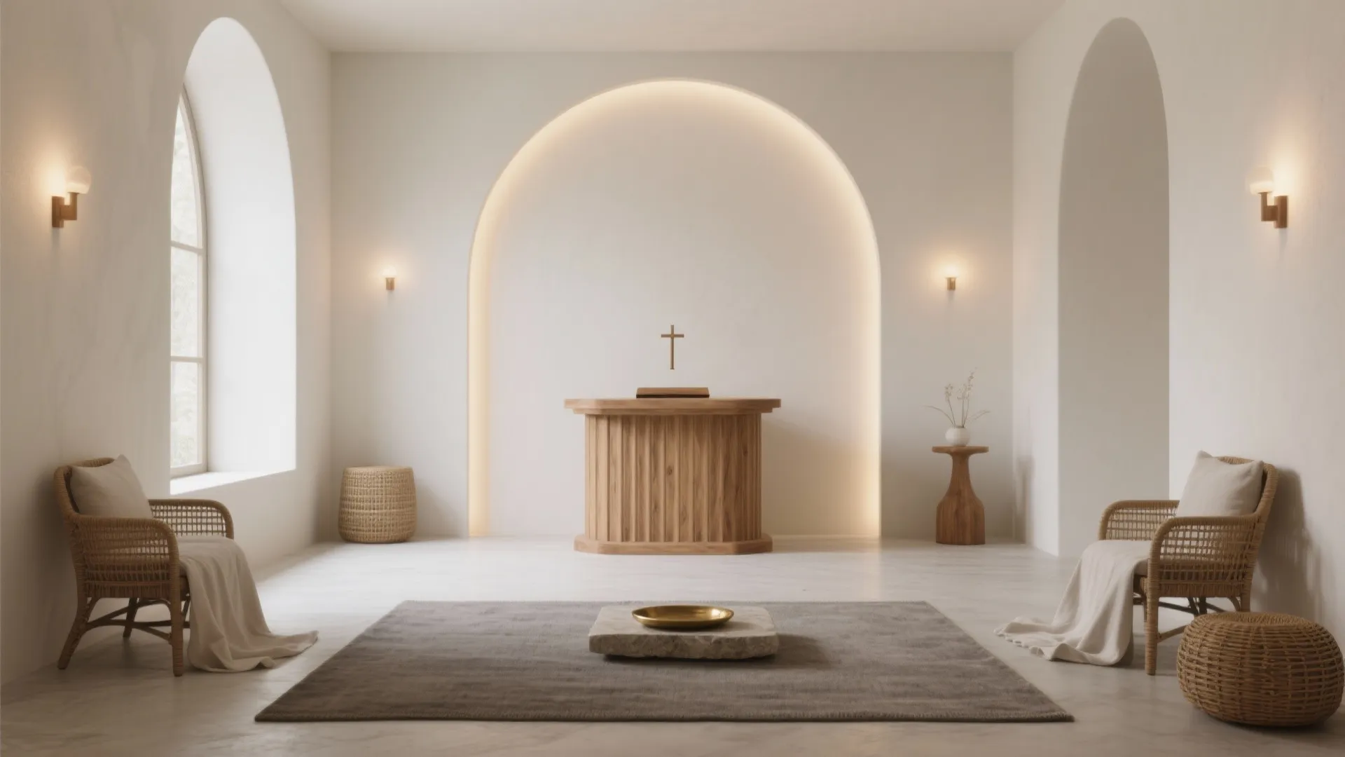 4) Ivory, Wood, and Warm Gray