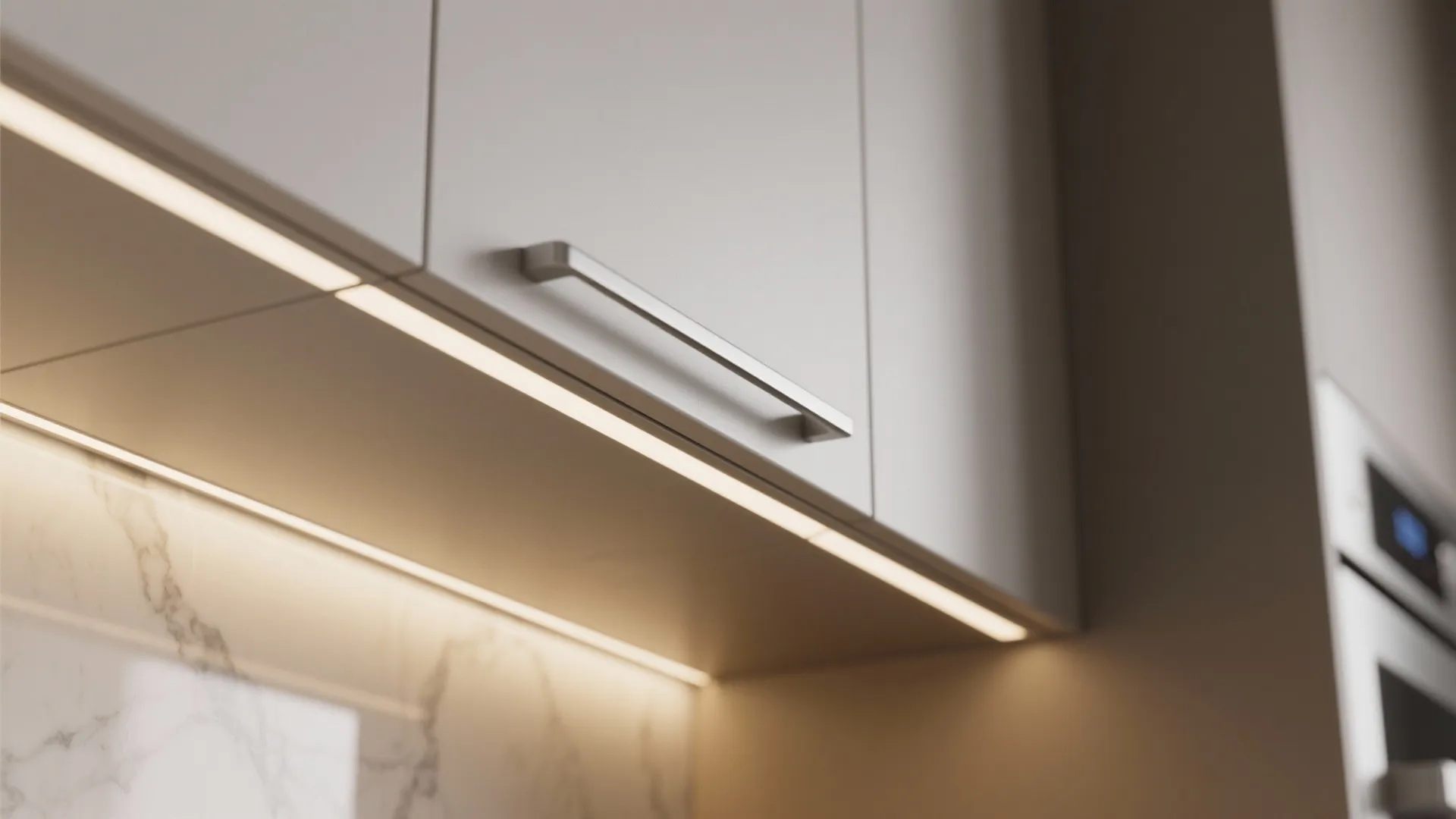 Minimal kitchen with concealed storage