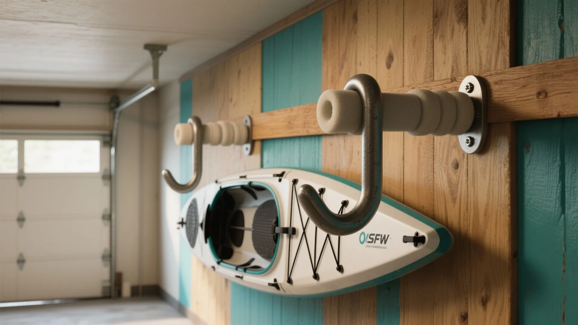 1. Simple J-Hooks with a Painted Backdrop