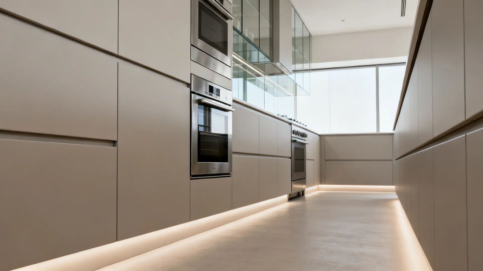 3) J-Profile Handleless Shutters for a Seamless Look