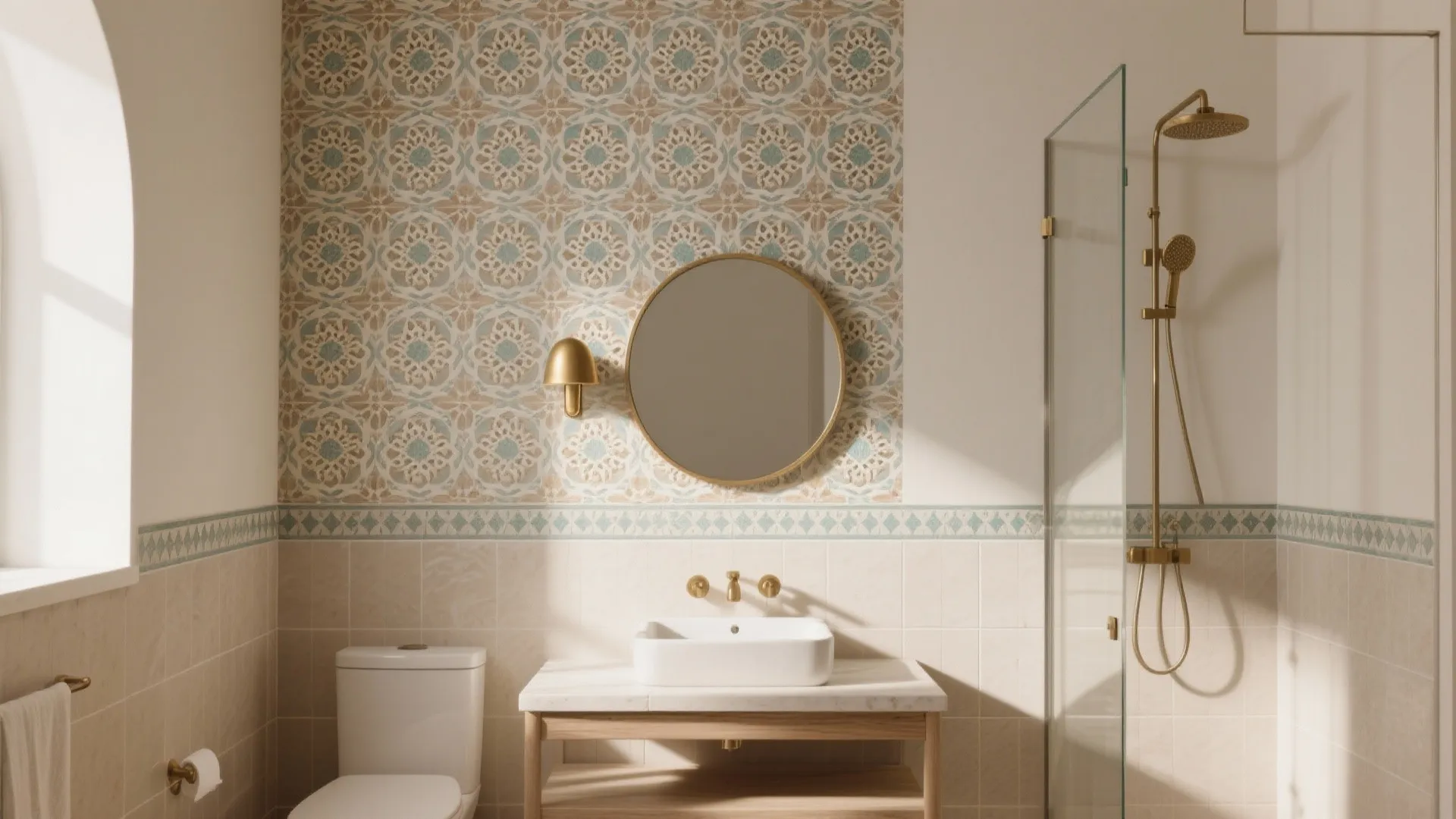 Jaali and Motif Tiles as a Focal Accent