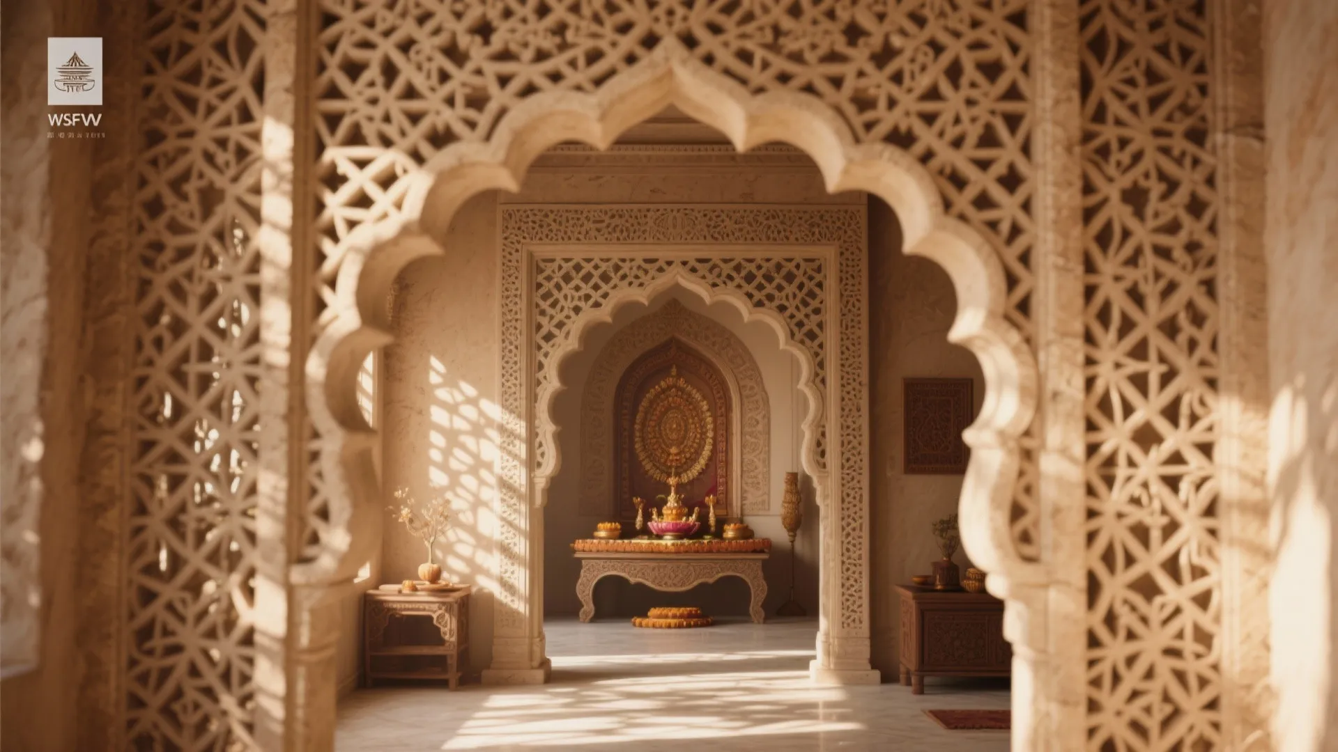 Intricate Jaali Archwork