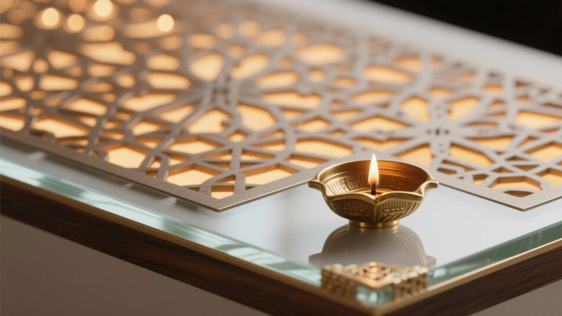Backlit Jaali and Glass for an Airy Glow