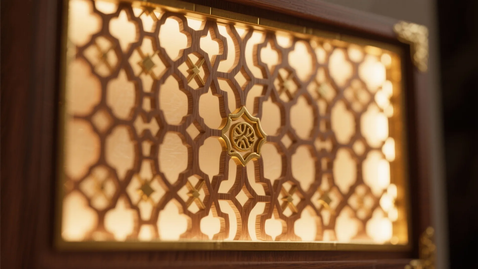 Backlit Jaali Panel for Soft Glow