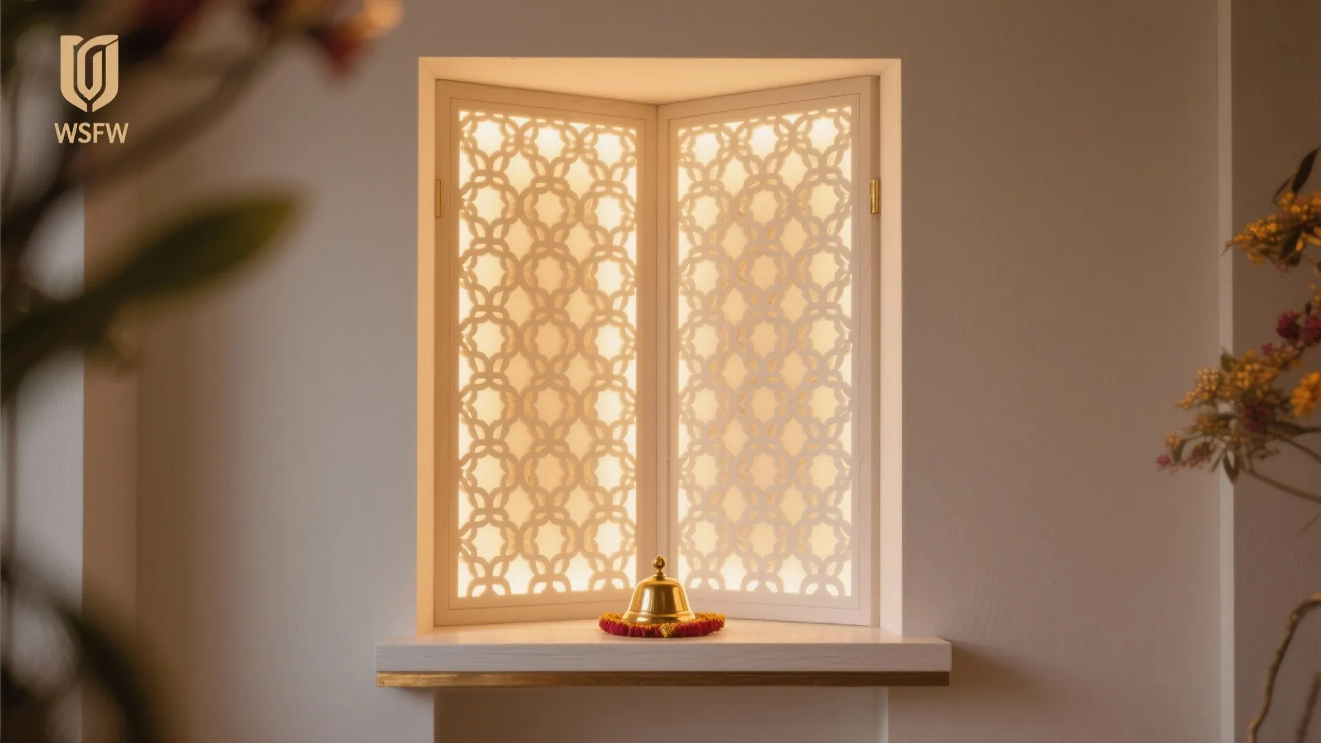 Backlit Jaali Panels for a Soft Glow